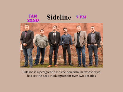 Sideline, Bluegrass Band Jan 22, 2022