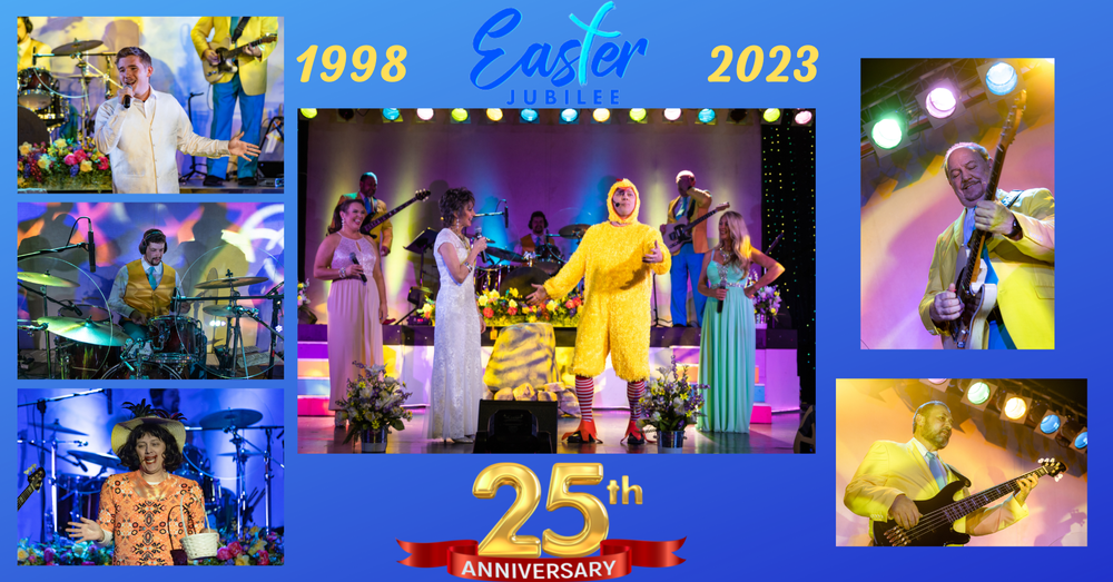Easter Jubilee March and April, If you like our Christmas show, you'll love the Easter Jubliee. Bring the children and grandchildren along and enjoy the music of spring, the message of Easter. There's lots of music and fun for everyone and who knows, you may meet the Easter Bunny or the Easter Chick