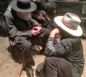 Garth Hudson and Don Was -
Photo by Bob Margolin