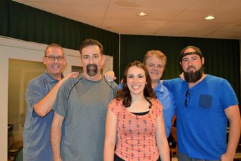 All these sweet musicians are some of the best in Nashville. I am blessed that they played the music on this project. From left John Hammond (drums), Duncan Mullins (bass), Kelly Back, and Johnny Brown (piano, strings, organ)