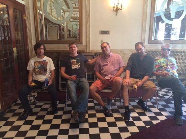 State Theater - Ray, Matt, Dave, Kip and Terry relaxing before the show