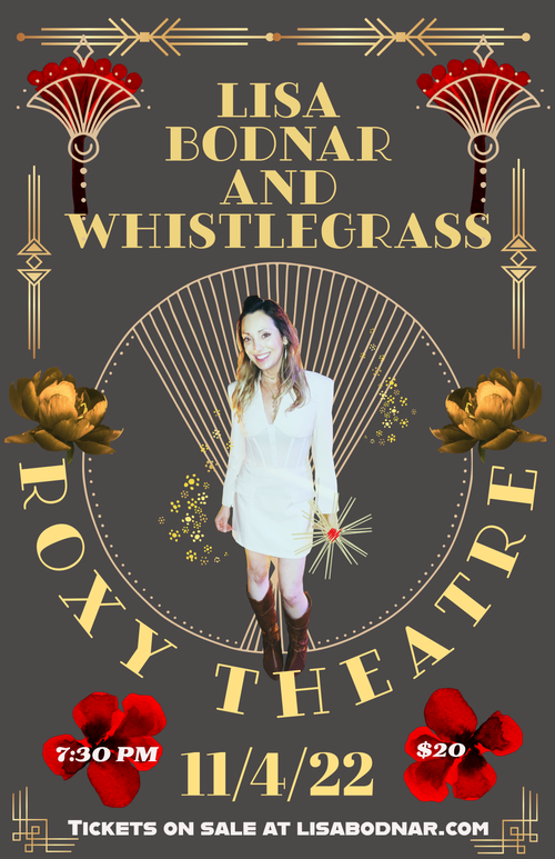 Lisa Bodnar and Whistlegrass play the Roxy Theatre on November 4 2022 Lehigh Valley Singer-songwriter