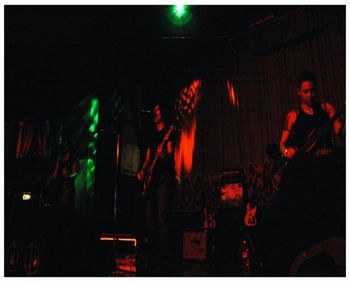 2004 -YUKON->: L to R: Kristen Starra, Matti Ardison, & Roxy DelMonaco at the Oriental Theatre, Denver, Colorado