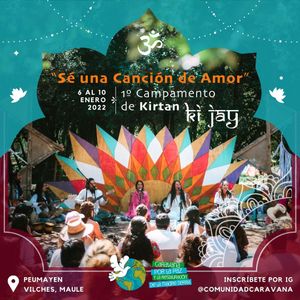 KIRTAN:
La practica de cultivar atención al substrato consiente y su ecuanimidad, a través del canto de Mantras a música en vivo.