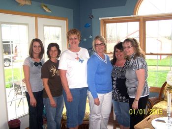 Chelsey Phillips, Theresa Spencer, Debbie, Kathy Crowe, Anna, and Beth McComas. We did not have a good picture for the ladies table, they did eat.