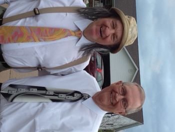 I really don't know about these two lol, Brother Roger Duncan is a Prince of a Preacher who likes to have a little fun. We are heading into Brother Jim and Sister Beth's for a "little" refreshment after church.