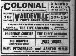 In 1910, theatre was marketed to the working class and tickets were inexpensive. (10 cents then is equal to about $2.50 today.)
