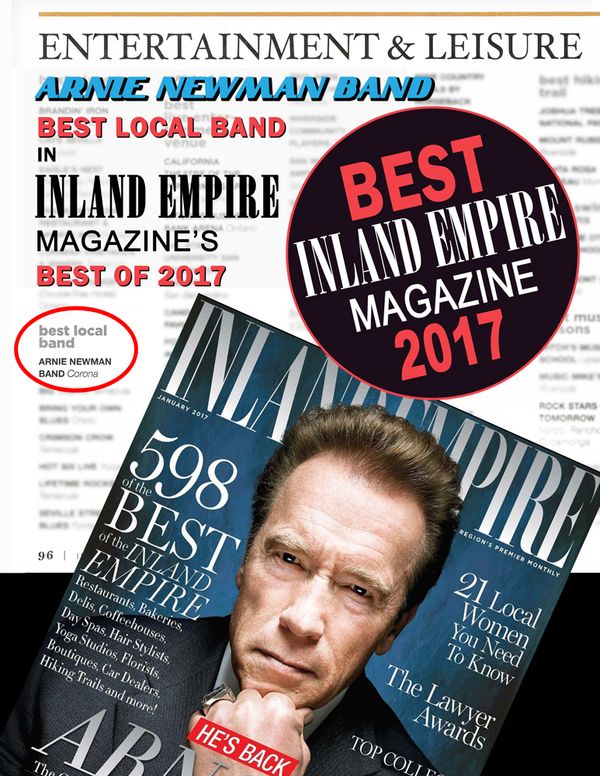 The Arnie Newman Band - Winner of California's Inland Empire Magazine - Best Local Band 2017