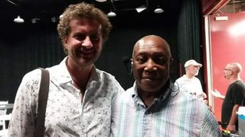 W/ the great Billy Cobham after spending a week and being part of his new documentary to be released in 2017.