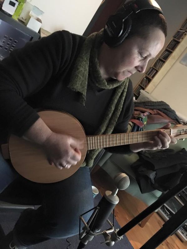 Michelle Chandler adding the Uke track for Cradle Song (Instrumental)