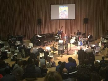 Premiere of Pictures at an African Exhibition with the art and music together. Guest artist Ralph Peterson joining the band.