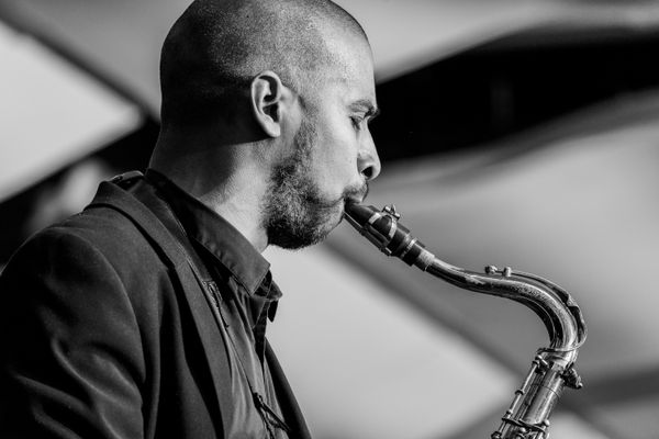 From my concert as a guest artist with the Duquesne University Jazz Band this January. Photo courtesy of Steve Groves. www.stevegrovesphoto.com