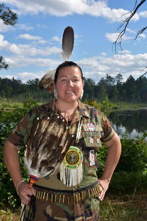 Melissa Doud -
Army Veteran -
The Lac du Flambeau Band
of Lake Superior Chippewa