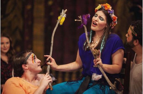 Chris as Damon in "Acis and Galatea" as a part of Central City Opera's 2018 season.