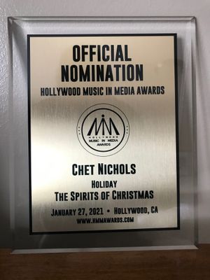 2nd "Finalist" Nomination for Best Holiday Song by the HMMA