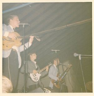 Chet with his band, "The Chosen Few". "Live" at The Rolling Stone.