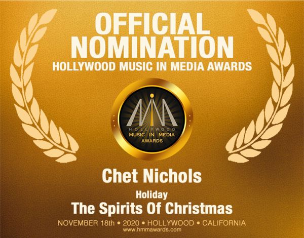 Chet's song nomination in the 2020 HMMA Awards Music Event in Hollywood, November 2020.