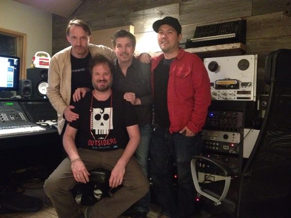 In the studio with Jay Nowiki, Corin Raymond, myself and Brian Kobayakawa.