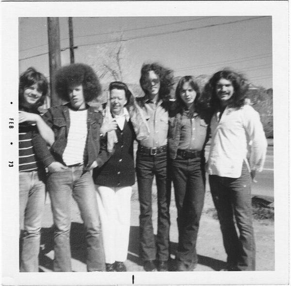 With Mama Lou, just before leaving for California! No band name yet, we'll figure out on the trip out there!