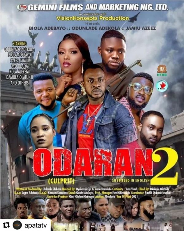 When the business transaction of a powerful drug lord are hijacked by an underworld connection, his anger and ensuing power struggle in getting his merchandise would cost him everything to bring his counterpart to book. Find out more.
Featuring: Odunlade Adekola, Kolawole Ajeyemi, Jamiu Azeez, Ifedayo Rufai, Damola Olatunji Olakunle Olabode & jhybo