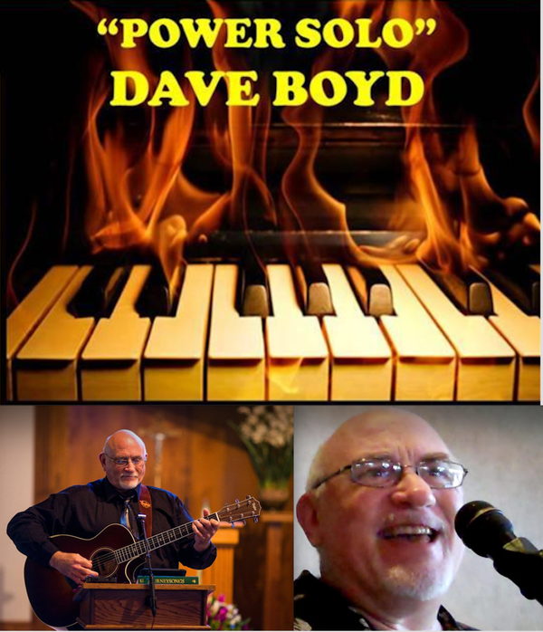 What's a "Power Solo" ??
With the help of the latest digital and musical technology, Dave can sound like a full, live band with stunning vocal harmonies, and realistic backing! He can also dial it back, and produce a simpler, more intimate style with just guitar or piano.