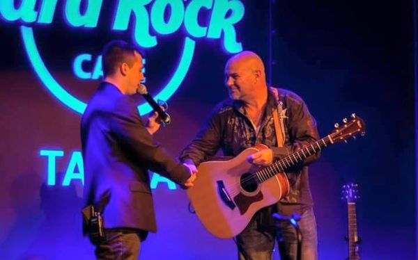 Fred Chandler Epicoustic Events Performing at the Hard Rock Casino - Hard Rock Cafe' Tampa where Fred was presented with a Dean Guitar, a Hard Rock Gift Package, Fred and his wife were Invited to the Wrap Party. This was an Epic event where Brett Michaels and Michelle Branch for the headliners.
Comments from the Press Release for the Hard Rock Casino:
Fred Chandler Epicoustic packed the house and wowed the crowd with his commanding vocals. Fred is a multi-talented musician who recently relocated to the Tampa Bay area from Vermont. Not only do Fred’s vocals command attention, he plays guitar, violin, viola, chello, mandolin, dobro, and ukulele. He’s been playing guitar and writing songs for over 40 years!
But that voice, that voice! It’s absolutely captivating! Fred performed a set of all original music including “Crystalyne” a song he wrote for a couple getting married about how they met, “Green Flash” a spiritual song about that elusive green flash, “The Arch” a song about a child with leukemia and “Lover’s Overture” his own personal “Bohemian Rhapsody”. In addition to playing solo shows, Fred also plays with The Band 4X. See Fred at Uncle Fat’s Tavern 2 in Tampa every Monday night or follow his voice here.
Press Link:
https://blog.seminolehardrocktampa.com/casinoblog/tampa-bay-acoustic-music-festival-at-hard-rock-cafe-june-21st/
Photography by: Hard Rock Casino Tampa