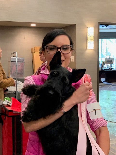 Masa Siroka Primos breeder from Slovenia
showed him at sweeps he was so pleased to see his Mama again.