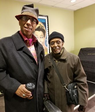 Jimmy Heath backstage J@LC after his last Birthday Performance