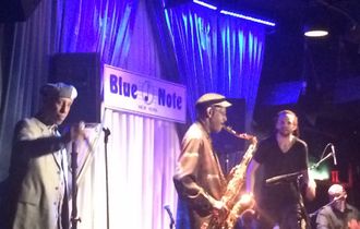 At Birdland NYC w/Savion Glover Patience Higgins & Roland Gurerro