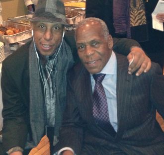 With Danny Glover @ Amiri Baraka's Repast Newark Town Hall