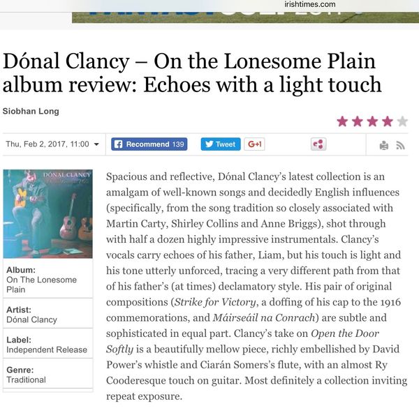 Irish Times Review