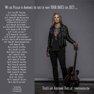 2023 WINTER TOUR DATES