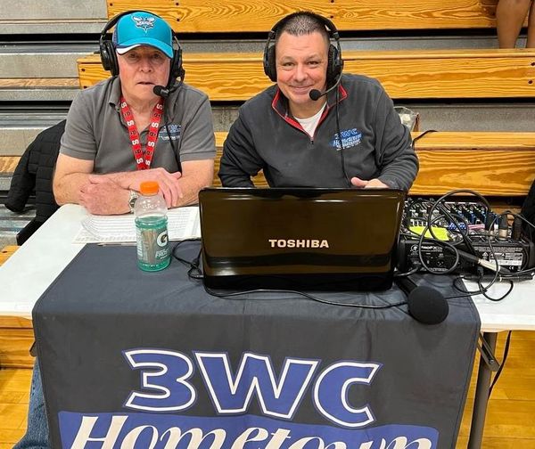 The 3WC Sports broadcasting team! Keith Briand, (pictured left) is our play by play man, and John Wishon, is our color commentator. This team is looking forward to continuing 3WC's commitment to local sports coverage.