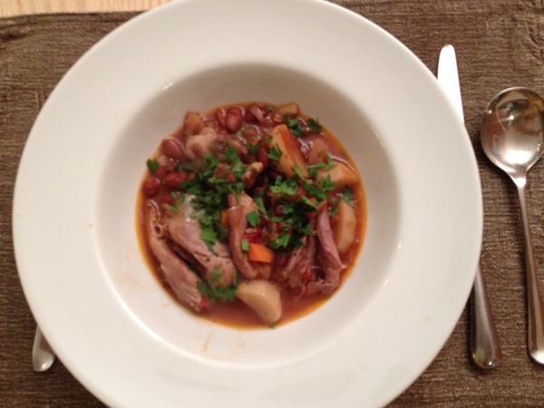 One Pot Winter Wonders
This is a newish course that has proved remarkably popular. Actually no surprise as it contains some corkers. Smoked Haddock Chowder, Chicken, Chorizo and Chickpea Hotpot, Lamb Boulangere, Sausage and Lentil Hotpot with Prunes, Lamb Shanks with Borlotti Beans. Big big flavours, and all you need to go with them is a glass of wine. Just my style!