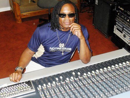 Darryl Buchanan seen working in the music lab.