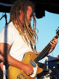 Steve Bennett
Lead & Rhythm Guitar / Vocals / Songwriter
Original Member Since 1992
Steve has been Singing & playing Guitar since he was young, surrounded by music & jam sessions in the lounge room… learning the basics from his dad & moving on to learning songs & developing his own style… which led him to writing his own songs & starting Ghost Road. Steve’s bag of tunes is very eclectic. He is a true story-teller & his music makes you want to sing & dance. He keeps the rhythm grooves tight and can bend a tasty solo. Steve has also done session work as a rhythm guitarist for touring bands, performs Solo & as a Duo with Beau, as ‘The Bennett Bros’.