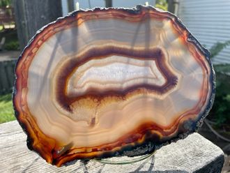 Large agate polished slice