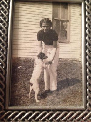 Corrine Baird and her rattie Mitzie! Circa 1938 Decatur Ohio.
Used with permission.