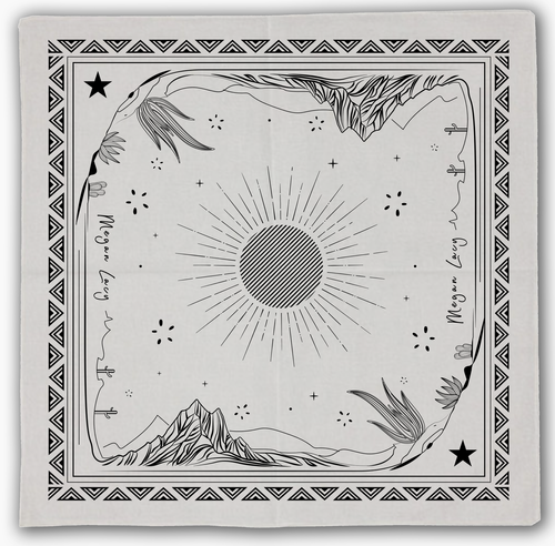 High Desert Bandana White