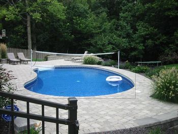 Paver can change a swimming pool into a one of a kind master piece and remember, paver will never crack like concrete