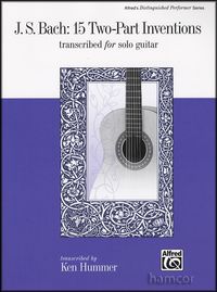 Book of transcriptions of Bach's 2-part Inventions by Ken Hummer published by Alfred Music.