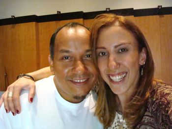 Musicians Pepe Cisneros & Fernanda Froes-Pruett - Fernanda Froes-Pruett’s recording sessions at NaCena Studios, in Sao Paulo, Brazil.