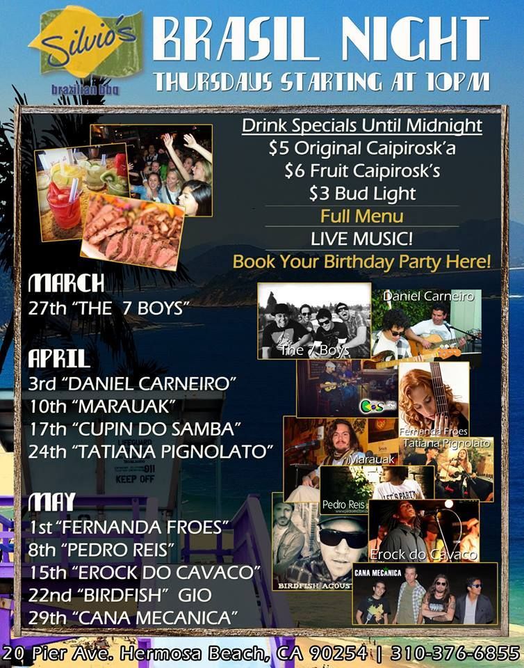 Fernanda Froes (Fernanda Froes-Pruett)<br> Event: “Brasil Night”<br> Venue: Silvio’s Brazilian BBQ<br> Location: Hermosa Beach, California<br> Date: May 1st, 2014<br>