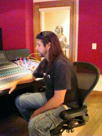 Producer Gustavo Filipovich - Fernanda Froes-Pruett’s recording sessions at NaCena Studios in Sao Paulo, SP, Brazil.
