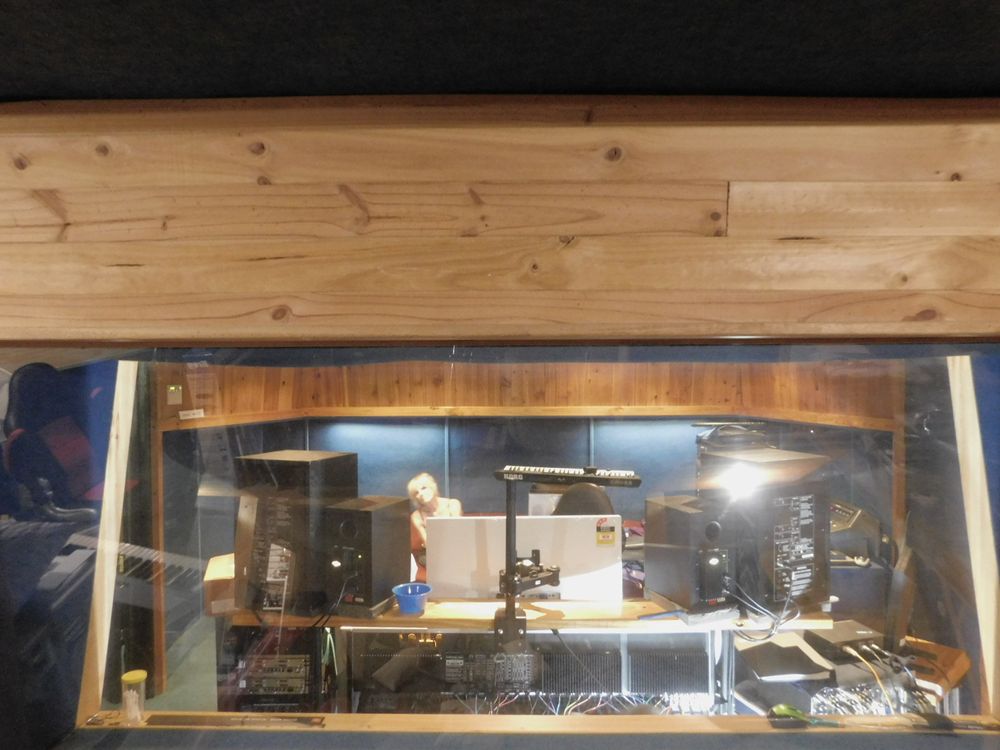 JAZ MY MOTHER VISITING THE STUDIO TO LISTEN TO THE RECORDING SESSION