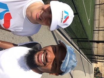 My dear friend Alyson Harris (director of Access Sports Experience) and I at the wiffle ball fundraiser