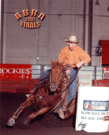 Jammer (full brother to Sassy) 1997 grade gelding, 15.1 hh Derby Top Ten Qualifier 2003 Estevan & Kamloops Derbies, Fast Time - 1st go 2003 Thorsby Prairie Gold Open Champion @ 6yrs old Versatile for any use