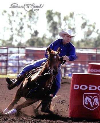 Sassy Crystal Honor (aka: Sassy) Meltonian x Crystal Prospector Futurity & Derby Champion and CFR mount. Owned and trained by Norma Muldoon.