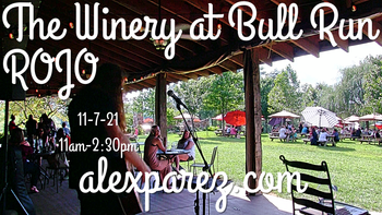 www.alexparez.com Alex The Red Parez aka El Rojo Returns to The Winery at Bull Run in Centreville, VA! Sunday, November 7th, 2021 11:00am-2:30pm!