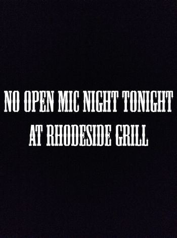 www.alexparez.com NO OPEN MIC NIGHT TONIGHT at Rhodeside Grill Wednesday, January 26th, 2022